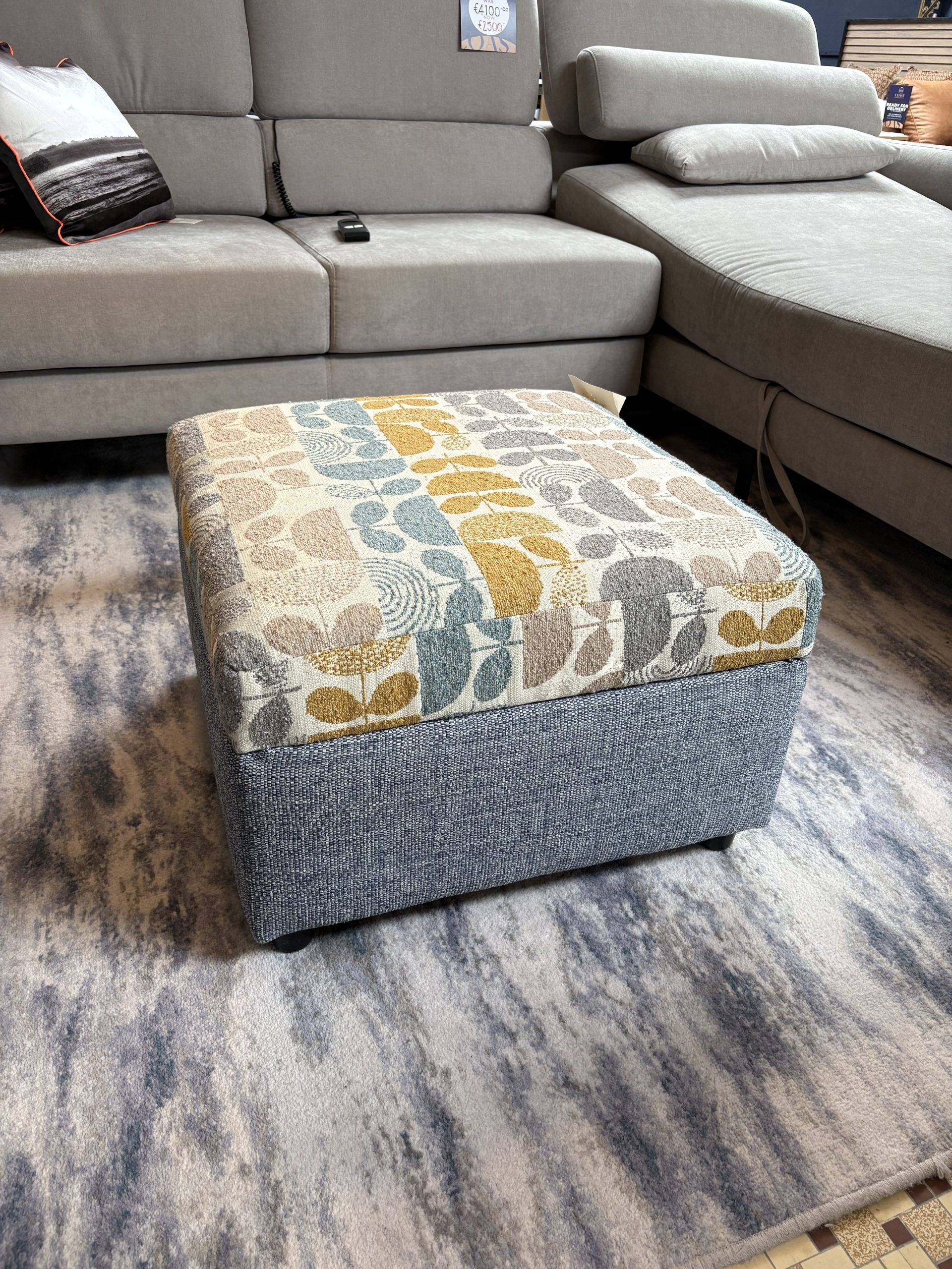 Strandhill Bouclé Pouffe