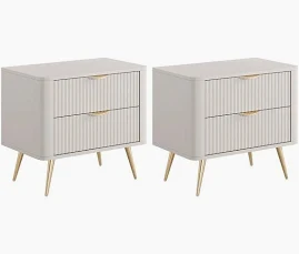 Pebble Bedside Tables — Set of 2